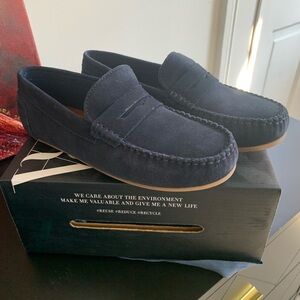Zara Kids Navy Dress Loafers